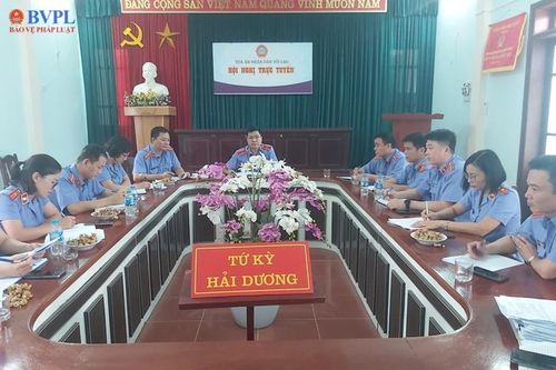 VKSND huyện Tứ Kỳ phối hợp tổ chức phiên tòa xét xử án hình sự rút kinh nghiệm mở rộng