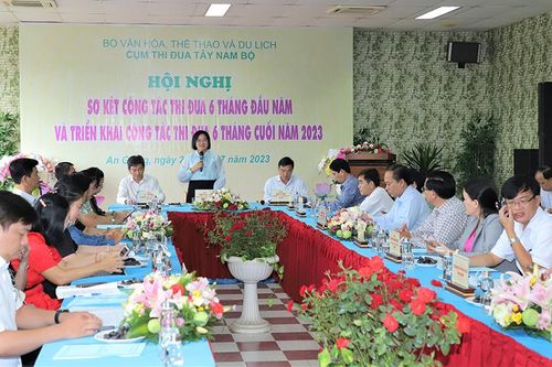 Ngành văn hóa, thể thao và du lịch Cụm Thi đua Tây Nam Bộ sơ kết công tác thi đua 6 tháng đầu năm 2023