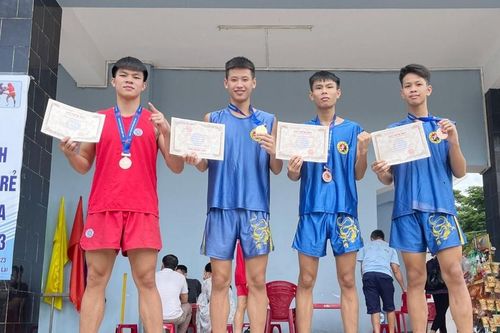 Các võ sĩ Wushu Lào Cai tham dự giải trẻ quốc gia