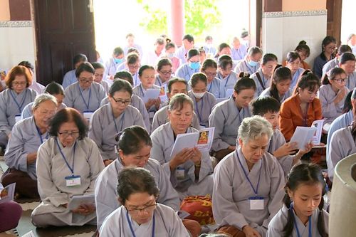 Bình Thuận: Ban Hoằng pháp Phật giáo H.Hàm Thuận Bắc tổ chức khóa tu 'Một ngày an lạc' lần 5