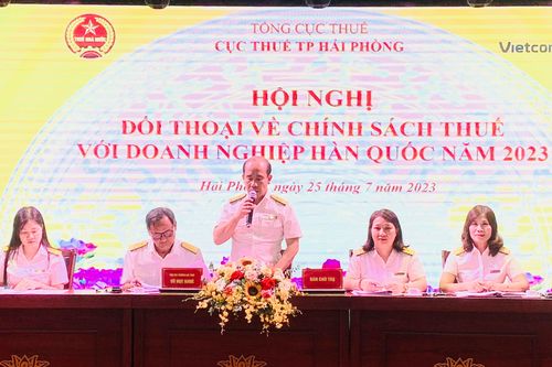 Hải Phòng đối thoại với các doanh nghiệp Hàn Quốc về chính sách thuế