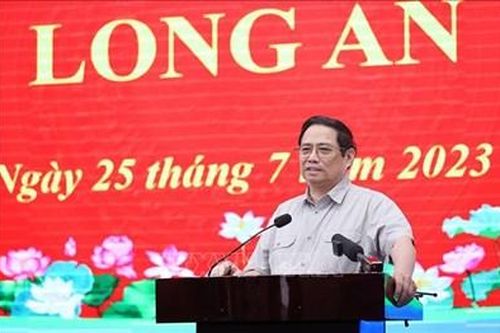 Thủ tướng Phạm Minh Chính nêu 5 trụ cột để tỉnh Long An phát triển bứt phá, bền vững