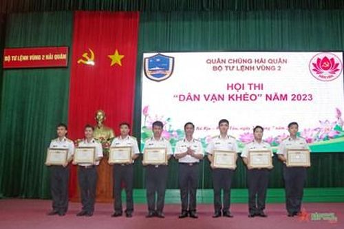 Vùng 2 Hải quân tổ chức hội thi dân vận khéo năm 2023
