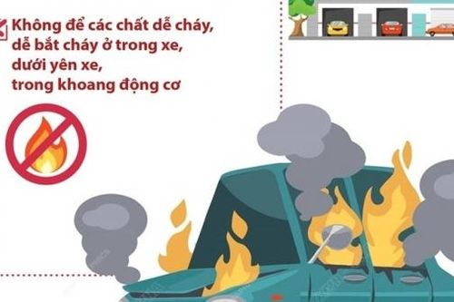Cách phòng cháy chữa cháy ô tô và xe máy khi vận hành trong điều kiện thời tiết nắng nóng
