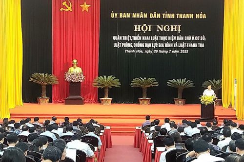 Thanh Hóa: Tổ chức Hội nghị quán triệt, phổ biến 03 Luật được Quốc hội khóa XV thông qua