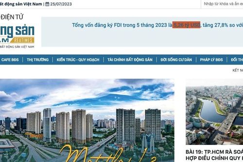 Sở TT&TT Cần Thơ phạt 20 triệu đồng Tạp chí điện tử Bất động sản Việt Nam