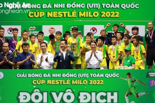 U11 Sông Lam Nghệ An nằm ở bảng đấu dễ thở tại Vòng chung kết Giải Bóng đá Nhi đồng toàn quốc năm 2023