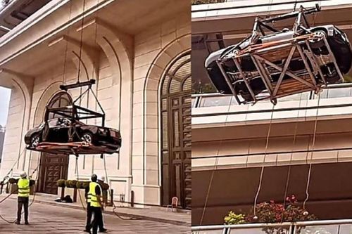 Tỷ phú Trung Quốc cẩu xe Rolls-Royce lên căn hộ tầng 44 để ngắm