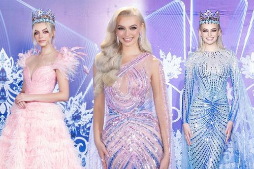 Outfit của dàn hậu quốc tế trên thảm đỏ Việt: 'Búp bê sống' Miss World đỉnh nhất