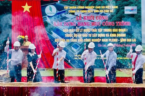 Khởi công xây dựng hệ thống xử lý nước thải tại Khu công nghiệp Nam Pleiku