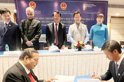 Ký kết hợp tác đầu tư, thương mại và du lịch Lào Cai - Ấn Độ