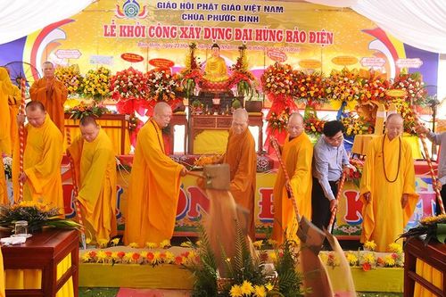 Quảng Nam: Lễ khởi công xây dựng đại hùng bửu điện chùa Phước Bình