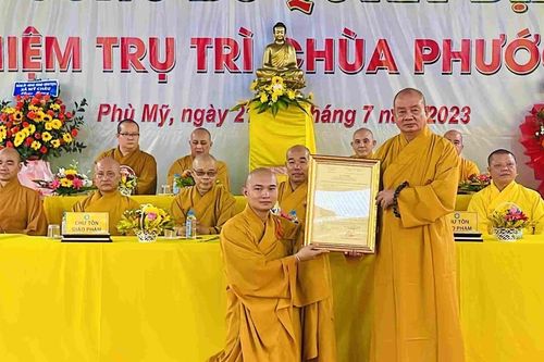 Bình Định: Công bố quyết định bổ nhiệm trụ trì chùa Phước Sơn