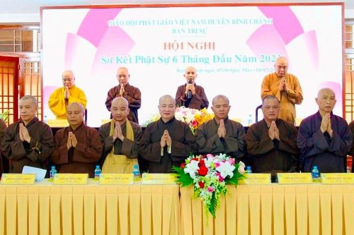 Ban Trị sự Phật giáo H.Bình Chánh sơ kết Phật sự 6 tháng đầu năm 2023