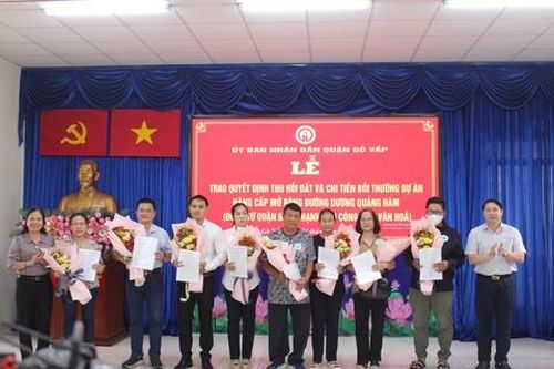 Quận Gò Vấp: Chi trả tiền bồi thường đợt 1 dự án mở rộng đường Dương Quảng Hàm
