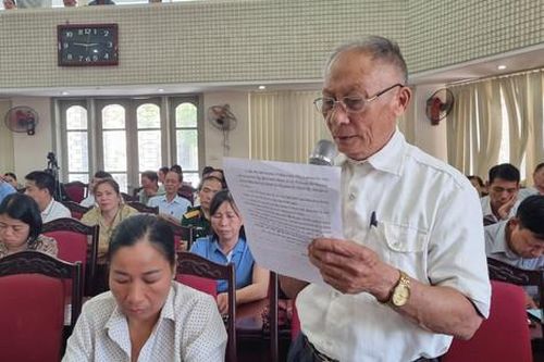 Đại biểu HĐND thành phố tiếp xúc cử tri thị xã Sơn Tây