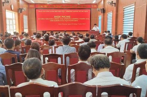 Huyện Đan Phượng: Tập huấn phòng, chống thiên tai ngay từ giờ đầu