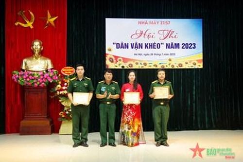 Nhà máy Z157: Đánh giá thực chất đội ngũ làm công tác dân vận thông qua hội thi