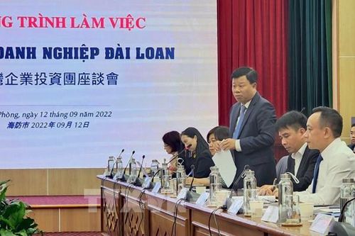 Hỗ trợ doanh nghiệp Đài Loan (Trung Quốc) đầu tư tại Hải Phòng