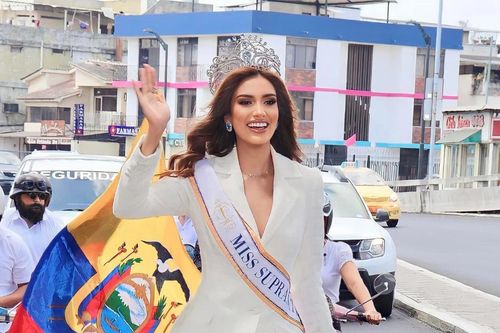 Miss Supranational 2023 trở về Ecuador: Đường sá vắng hoe, không một bóng người
