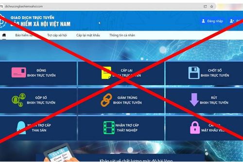 Cảnh báo trang web giả mạo Cổng dịch vụ công Bảo hiểm xã hội Việt Nam