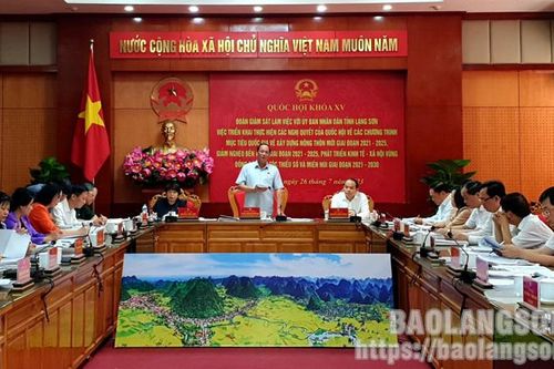 Đoàn giám sát số 2 của Quốc hội làm việc với UBND tỉnh: Cần bám trên, sát dưới, cầm tay chỉ việc trong thực hiện các chương trình mục tiêu quốc gia