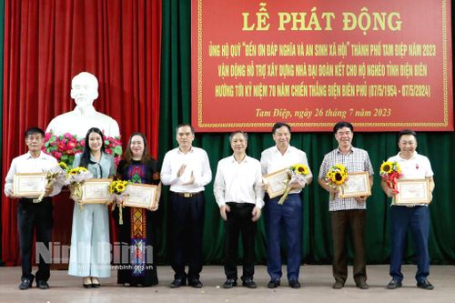 Thành phố Tam Điệp phát động ủng hộ Quỹ 'Đền ơn đáp nghĩa và an sinh xã hội' năm 2023