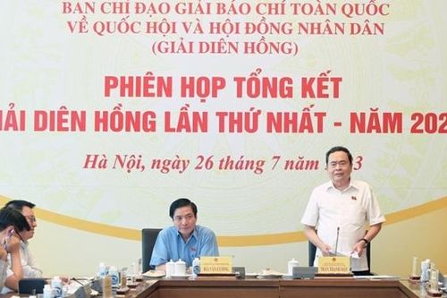 Phó Chủ tịch Thường trực Quốc hội Trần Thanh Mẫn chủ trì phiên họp tổng kết Giải Diên Hồng lần thứ Nhất