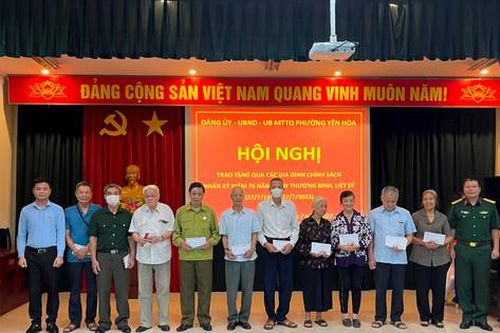 Phường Yên Hòa, quận Cầu Giấy: Quan tâm, động viên kịp thời các đối tượng chính sách