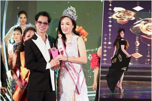 Danh ca Ngọc Sơn trao giải Á hậu 1 cho Võ Thị Ngọc Ngân
