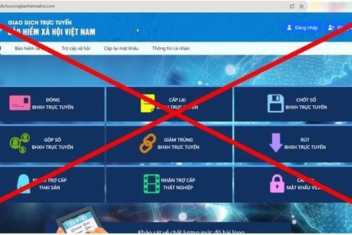 Xuất hiện trang web giả mạo Bảo hiểm xã hội Việt Nam