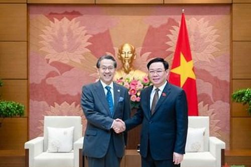 Chủ tịch Quốc hội Vương Đình Huệ tiếp Cố vấn đặc biệt Nội các Chính phủ Nhật Bản