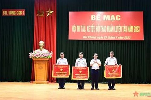 Vùng Cảnh sát biển 1 bế mạc Hội thi tàu, xe tốt-Hội thao huấn luyện tàu năm 2023