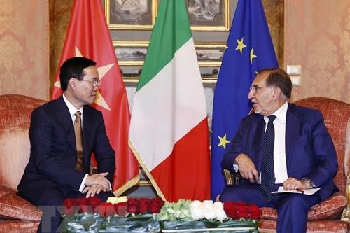 Chủ tịch nước Võ Văn Thưởng gặp Chủ tịch Thượng viện và Hạ viện Italy