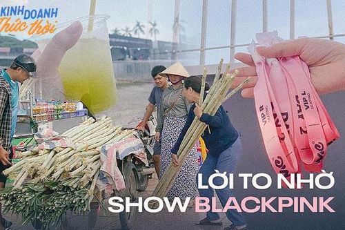Kinh doanh thức thời trước thềm concert BLACKPINK: Hàng nước mía 3 tiếng bán hơn 300 cốc; người ôm vé 'khóc ròng' cả đêm