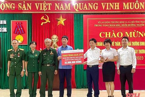 Công đoàn cơ sở Agribank Nam Thanh Hóa tổ chức nhiều hoạt động nhân Ngày Thương binh - Liệt sỹ
