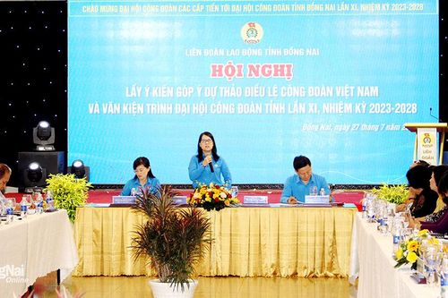 Góp ý văn kiện trình Đại hội XI Công đoàn tỉnh Đồng Nai lần thứ XI