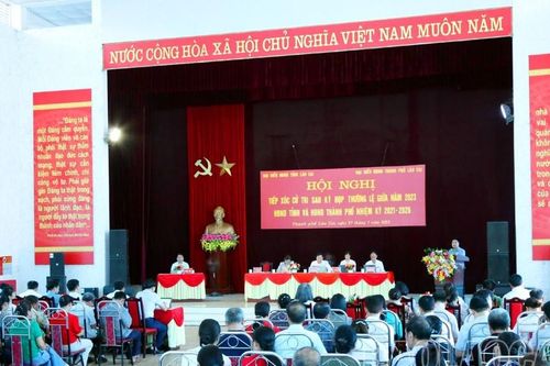 Đại biểu HĐND hai cấp tiếp xúc cử tri các xã, phường phía Nam thành phố Lào Cai