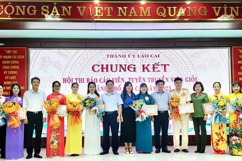 Chung kết Hội thi báo cáo viên, tuyên truyền viên giỏi thành phố Lào Cai