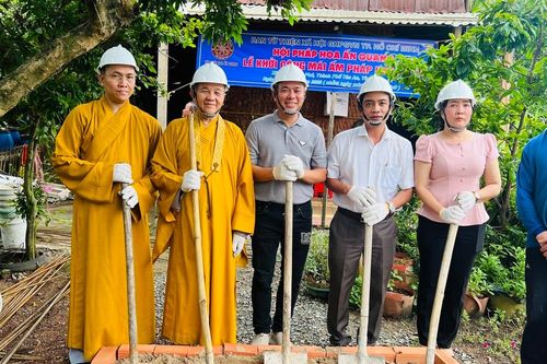 Long An: Khởi công xây dựng 'Mái ấm Pháp Hoa' số 18 hỗ trợ gia đình nghèo