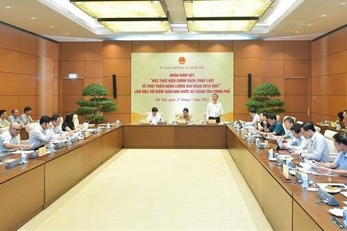 Phó Chủ tịch Quốc hội Nguyễn Đức Hải chủ trì làm việc với Kiểm toán Nhà nước và Thanh tra Chính phủ