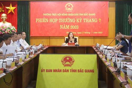 Thường trực HĐND tỉnh Bắc Giang cho ý kiến vào nhiều dự thảo báo cáo