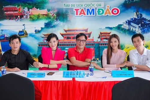 Đạo diễn Huy Lio, NSND Trọng Trinh và Á hậu Hoàng Thùy quảng bá du lịch Vĩnh Phúc