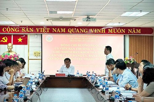 Ủy ban Kiểm tra Thành ủy TPHCM làm việc với Đảng ủy Cục Thi hành án dân sự TPHCM