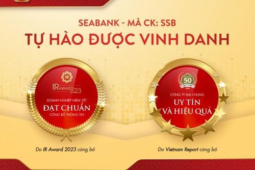 SeABank nhận giải Top 50 công ty đại chúng uy tín và hiệu quả năm 2023