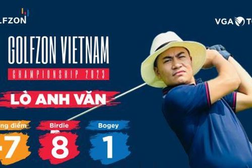 Golfer Lò Anh Văn dẫn đầu vòng loại Golfzon Vietnam Championship 2023