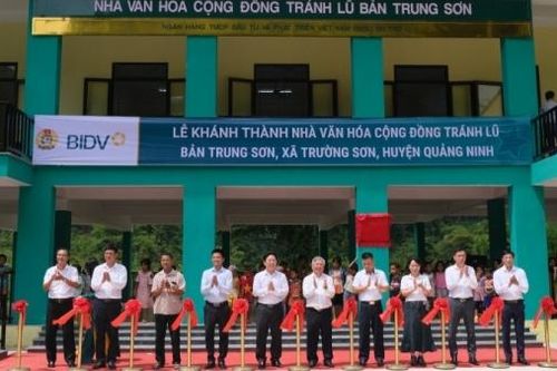 BIDV xây tặng nhà văn hóa cộng đồng tránh lũ tại Quảng Bình
