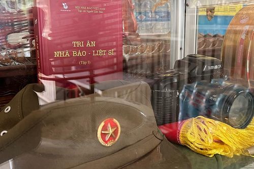 Những kỷ vật chiến trường và nơi thờ tự danh sách 511 nhà báo liệt sĩ