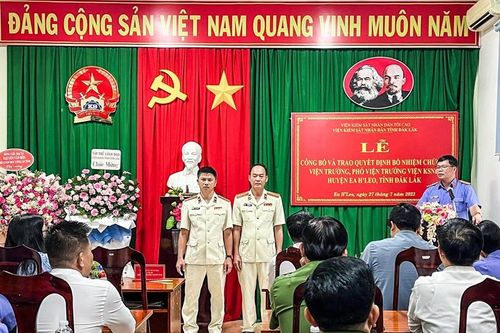 Bổ nhiệm Viện trưởng và Phó Viện trưởng VKSND huyện Ea Hleo