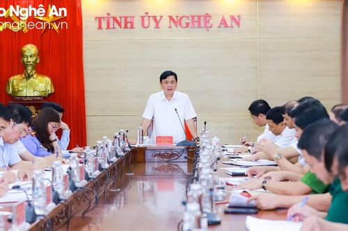 Thường trực Tỉnh ủy Nghệ An tổ chức Hội nghị giao ban Khối Nội chính